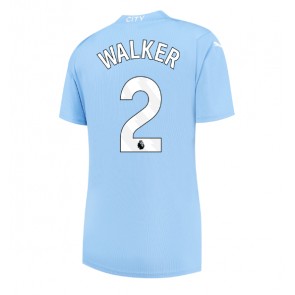 Maillot de foot Manchester City Kyle Walker #2 Domicile Femmes 2023-24 Manches Courte